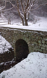 雪のドイツ橋